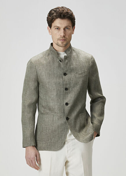 Yeşil Keten Ceket