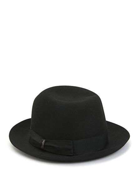 Men's Hat With Black Logo