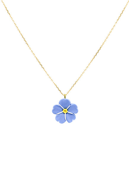 Forget-me-not 24K Gold Plated 925Sterling Silver Women's Necklace