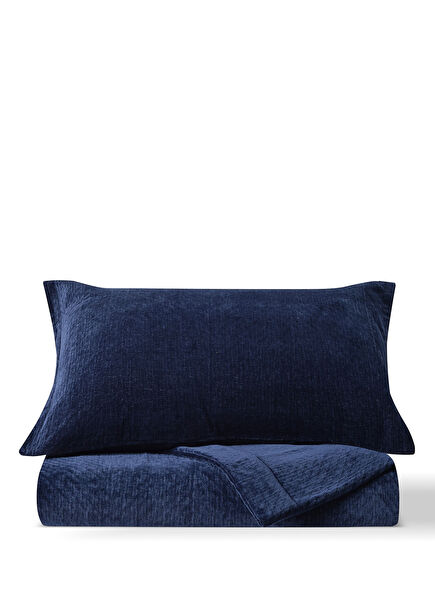 Bonolo Azure Velvet Parlament Oversized Bedspread