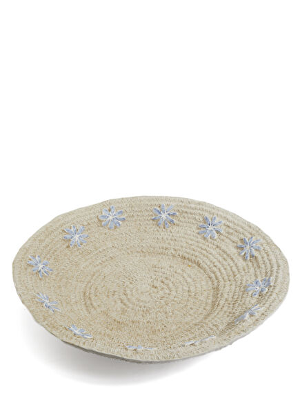 Margherita Light Blue White Decorative Plate