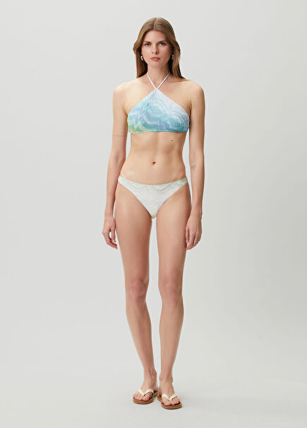 Colorblocked Desenli Bikini Takımı