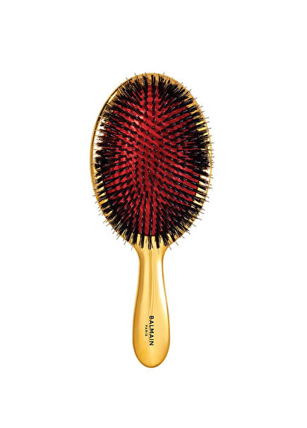 Golden Boar Hair Spa Brush 14K Gold Plated Women's Comb