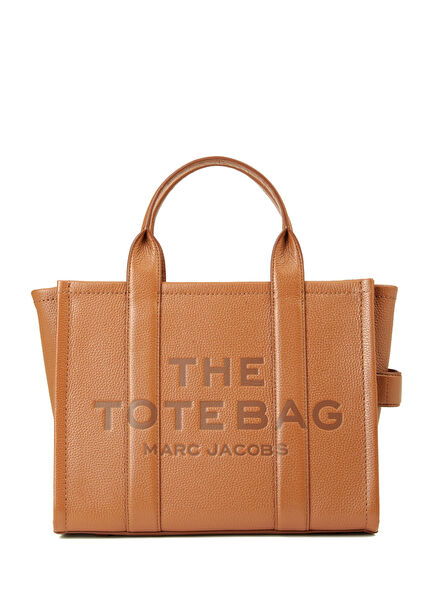 Medium Tan Womens Leather Shopping Bag