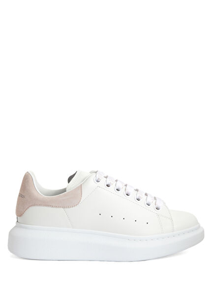 Oversized Beyaz Kadın Deri Sneaker