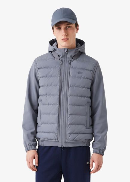 Koyu Gri Kapüşonlu Regular Fit Erkek Mont