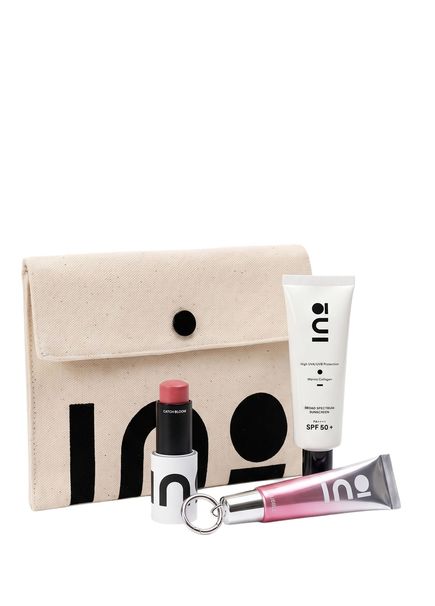 Sun & Color Set Scarlet 00 Clear Ice Stick Ruj Allık 4,5 gr + SPF 50+ Güneş Kremi 50 ml ve Lip Balm 15 ml Makyaj Seti