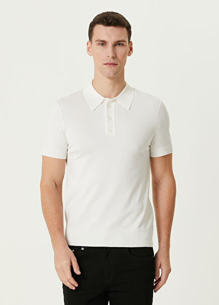 White Polo Knitwear