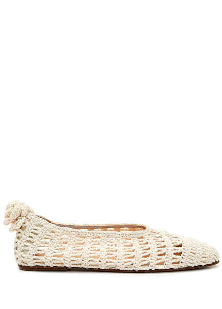 White Women's Ballet Flats