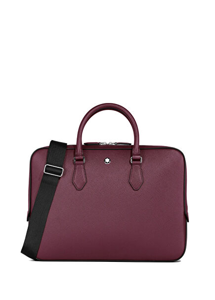 Sartorial Burgundy Leather Briefcase