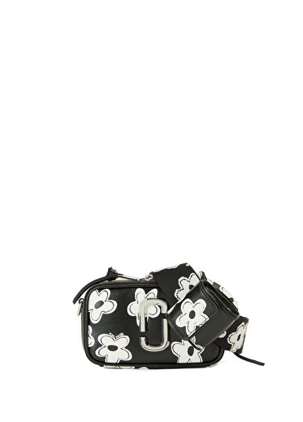 The Daisy Snapshot Black Women's Leather Bag