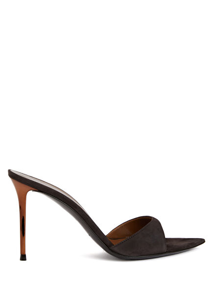 Brown Women's Leather Slippers