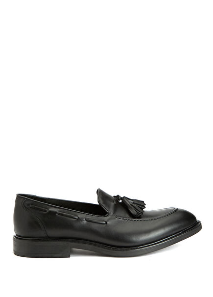 Siyah Erkek Deri Loafer