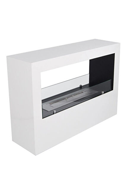 Tesoro White Ventless Fireplace