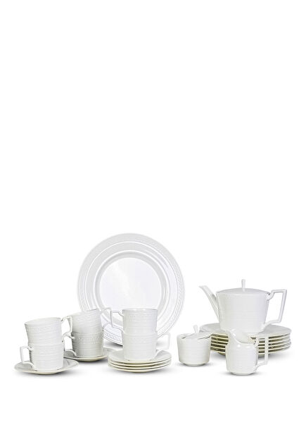 Tiffany Estella Bone China 6 Kişilik 24 Parça Çay Seti