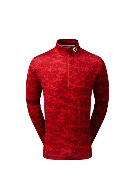 FootJoy Golf Bulut Kamuflaj Baskılı Mid Layer Kırmızı 80112