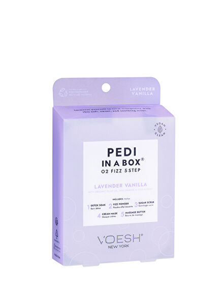 New York Pedi In A Box O2 Fizz Lavanta Vanilya 5 Adımlı Pedikür Seti