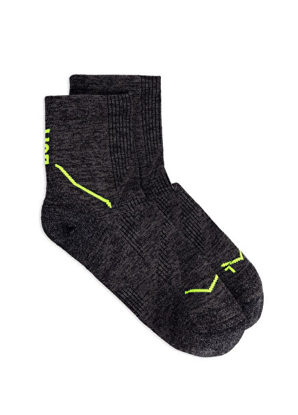 Dryflx® Quarter Sock Dq Black Unisex Çorap