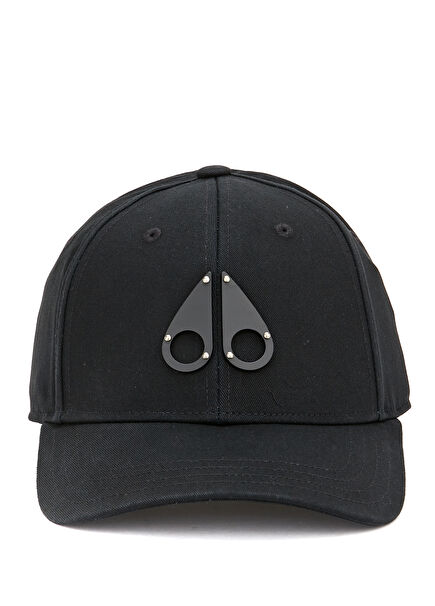 Siyah Logo Detaylı Erkek Şapka