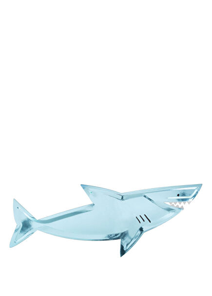 Köpek Balığı Temalı 4'lü Kağıt Servis Tabağı 