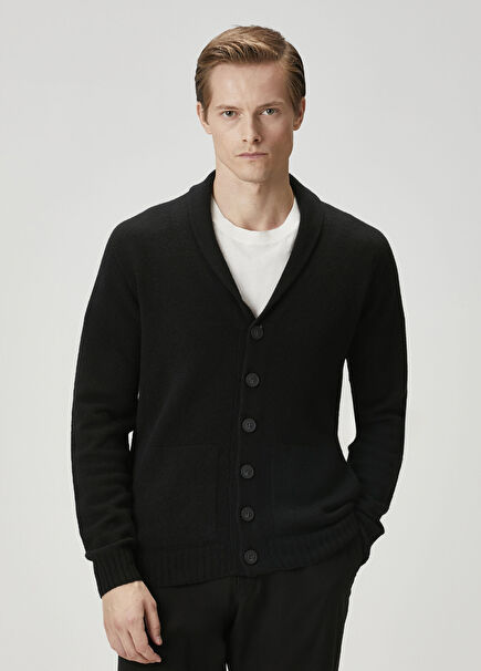 Rockf Black Knit Cardigan