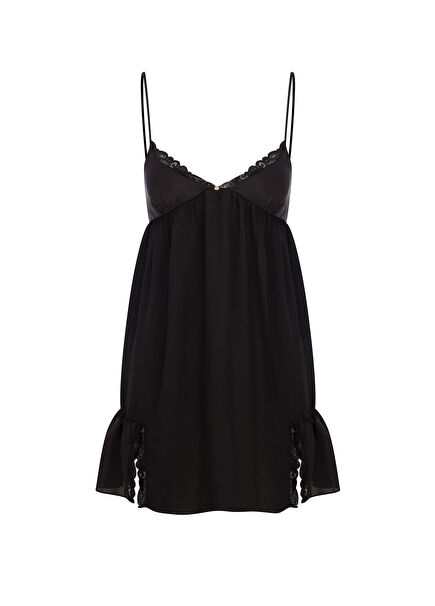 Audrey Babydoll Black Women's Nightgown
