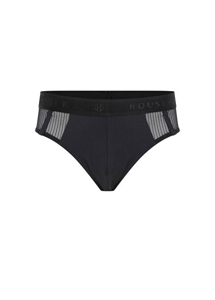 Fleur Black Tulle Men's Slip Panties