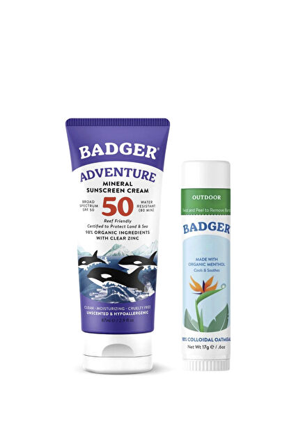 Organik SPF50+ Nemlendirici Stick Güneş Kremi 2'li Set