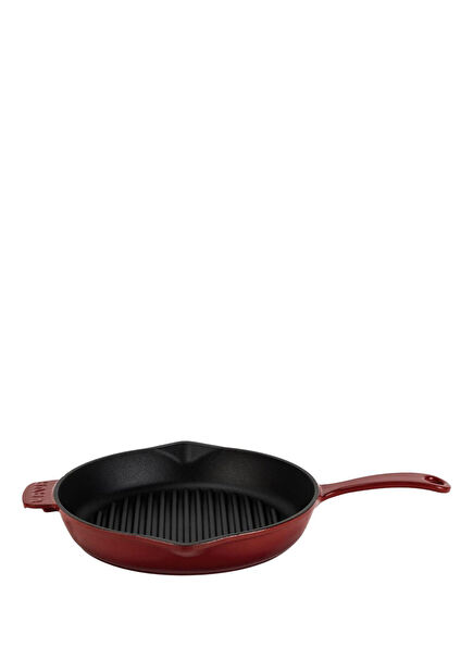 Bordeaux Cast Iron Round Grill Pan with Solid Handle 28 cm