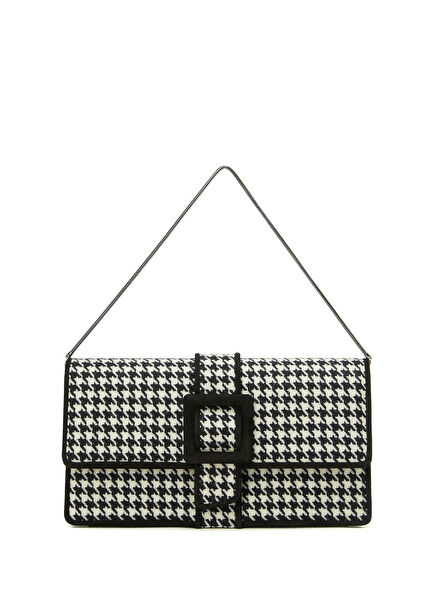 Maycap Black And White Women's Wool Bag