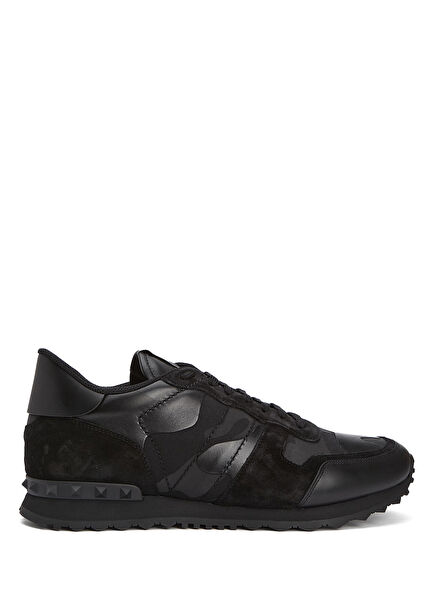 Rockrunner Siyah Erkek Deri Sneaker