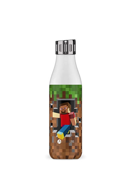 Minecraft Sport Gamer Heat Insulated Steel Thermos Flask 500 ml