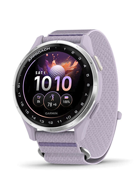 Approach J1 Silver Aluminum Bezel Lilac Silicone Strap Kids Smart Watch