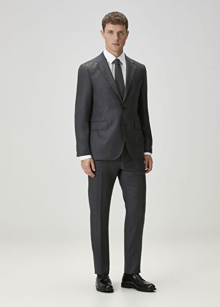 Drop 7 Gri Yün Takım Elbise