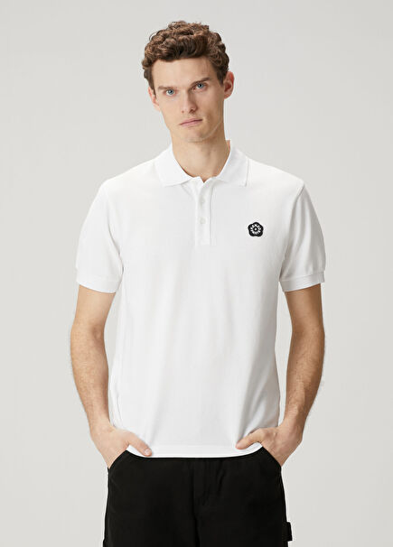 Boke Flower 2.0 White Polo Shirt