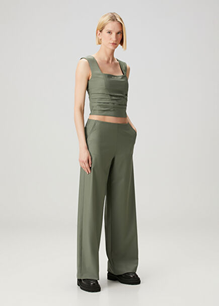 Khaki Wool Pants