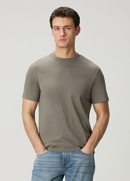 Açık Haki Basic T-shirt