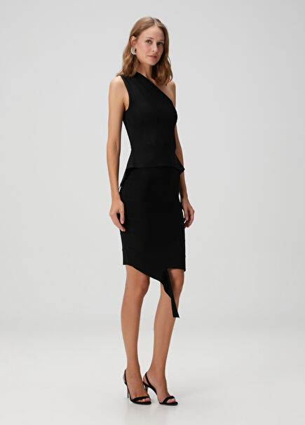 Black Mini Evening Skirt