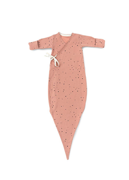Cosmos Pink Organic Cotton Tethered Newborn Sleeping Bag