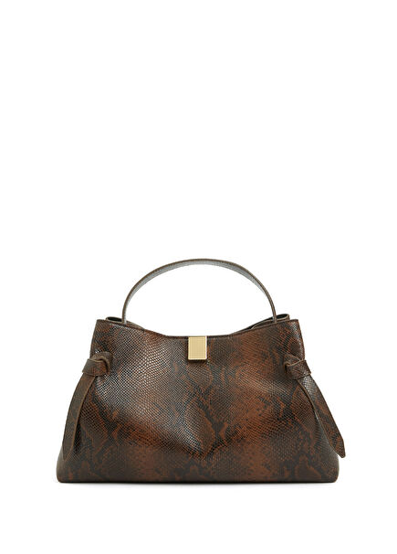 Gyoza Çok Renkli Kadın Deri Çanta