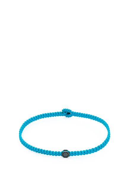 Oksit Sekizgenli Mavi Erkek Gümüş Bileklik