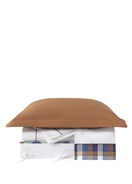 Athens White Cotton Sateen Double Duvet Cover Set