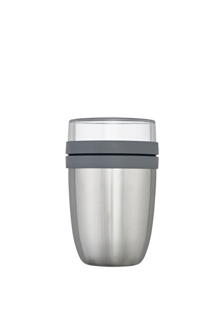 Insulated Lunch Pot Ellipse Natural Brushed Storage Container 500 ml
