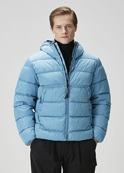 Chrome-R Blue Quilted Coat