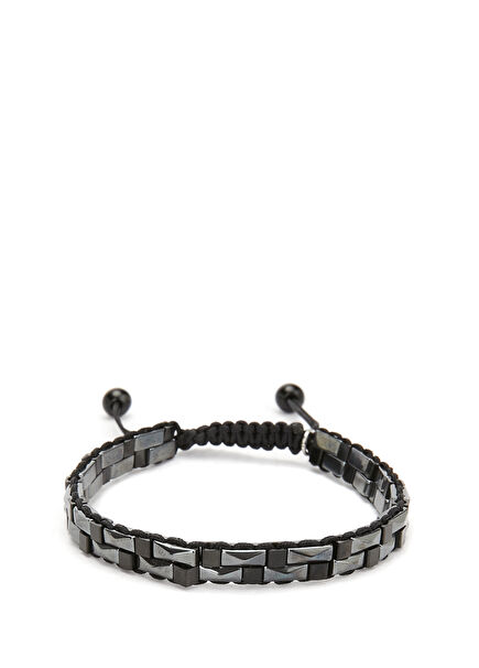 Men's Bracelet With Hematite Stones