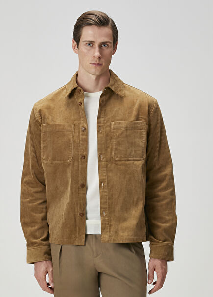 Leon Çizgi Dokulu Dış Gömlek