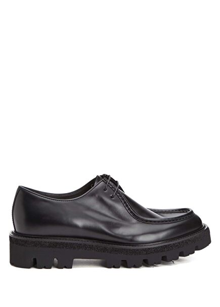 Eiger Black Men's Leather Shoes