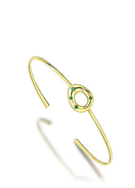 Mini Pebble Women's Gold Bracelet
