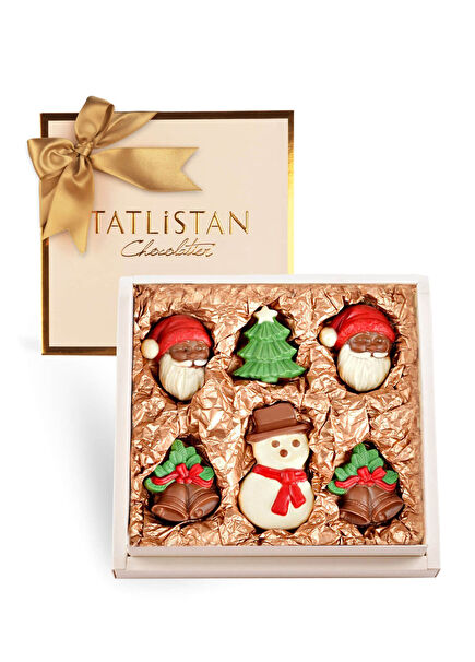 Kardan Adamlı ve Çam Ağaçlı Yılbaşı Çikolatası 200 gr