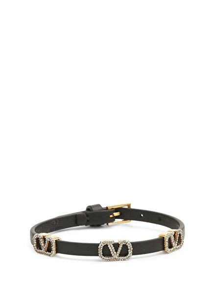 Black Women's Leather Bracelet